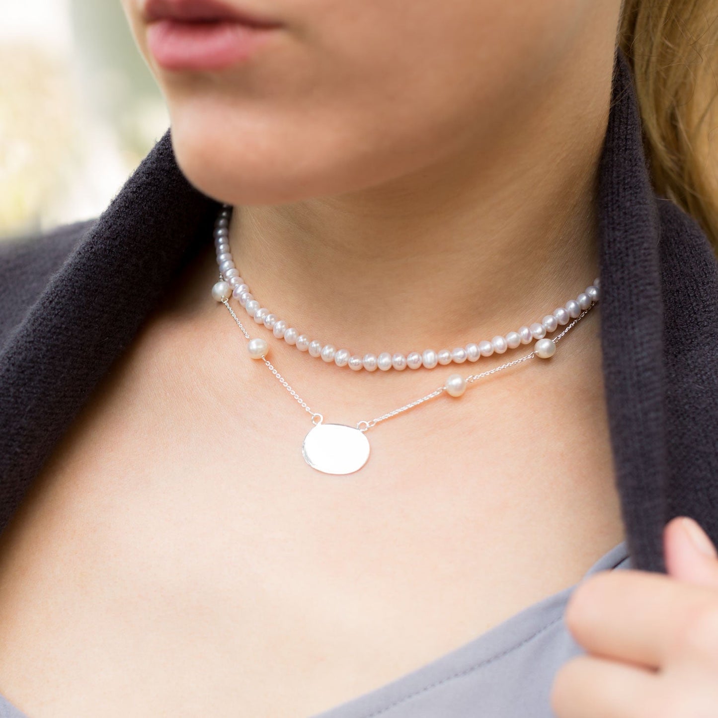 Classic White Pearl Necklace