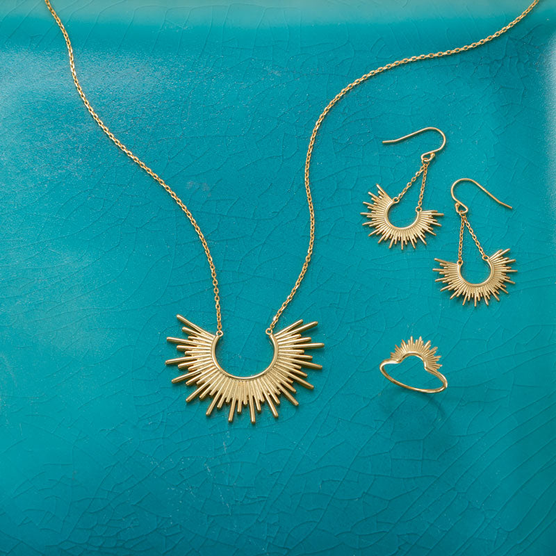 Father Sun Ring in Vermeil Gold