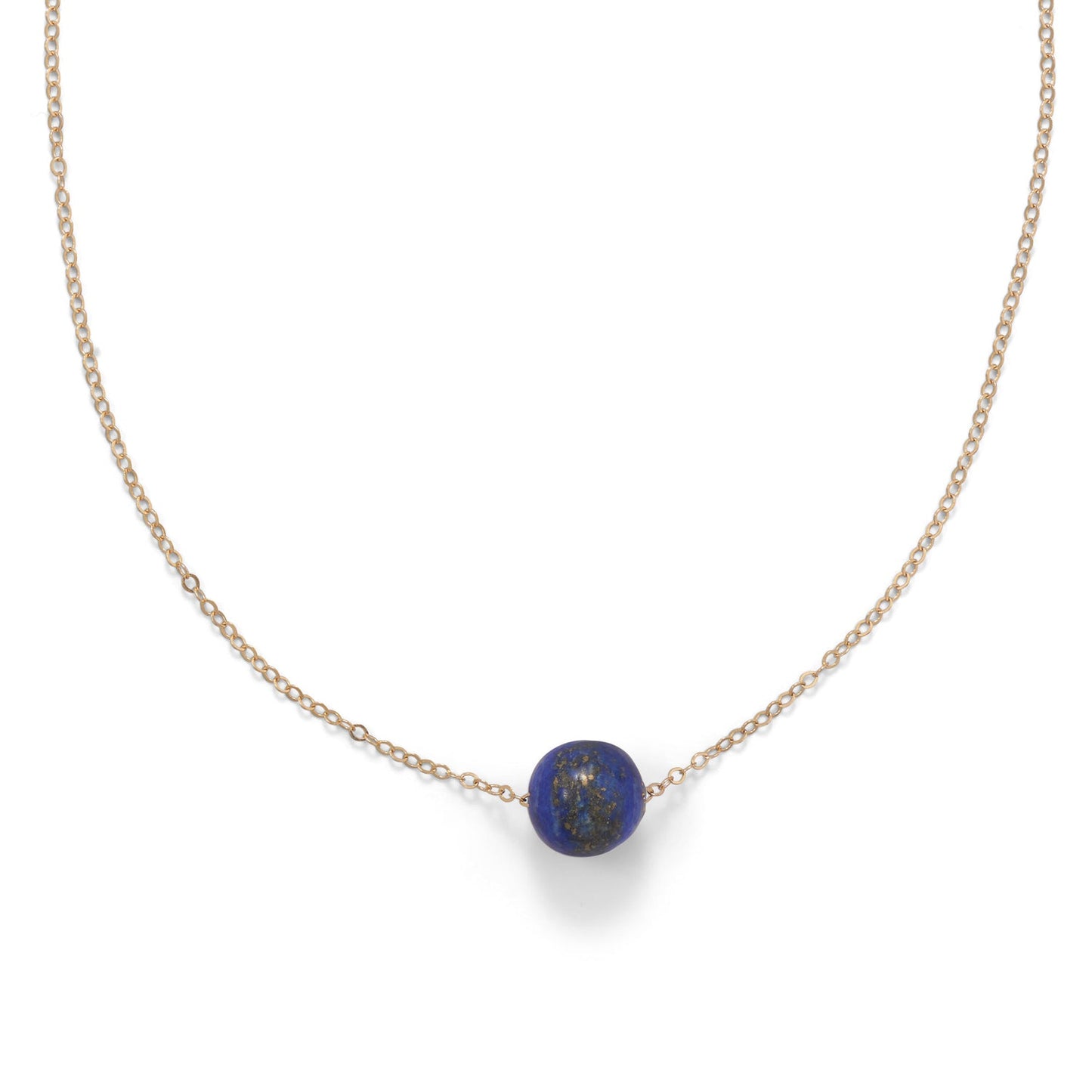 Gold Filled Lapis Lazuli Crystal Necklace