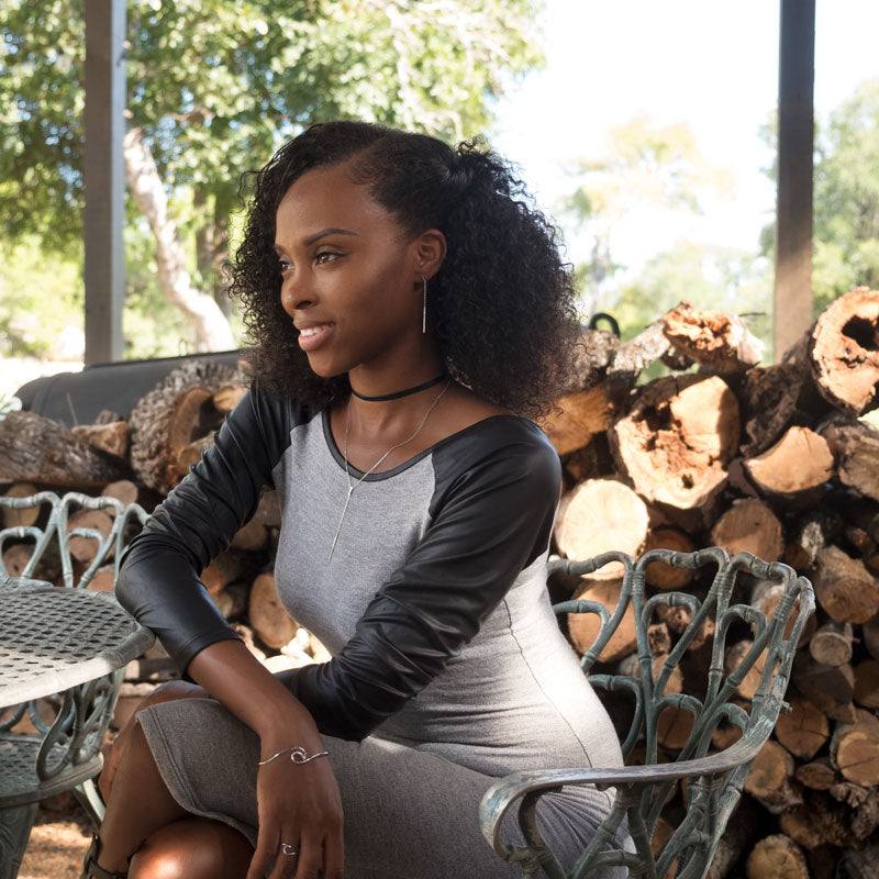 Silver Wave Bangle Bracelet
