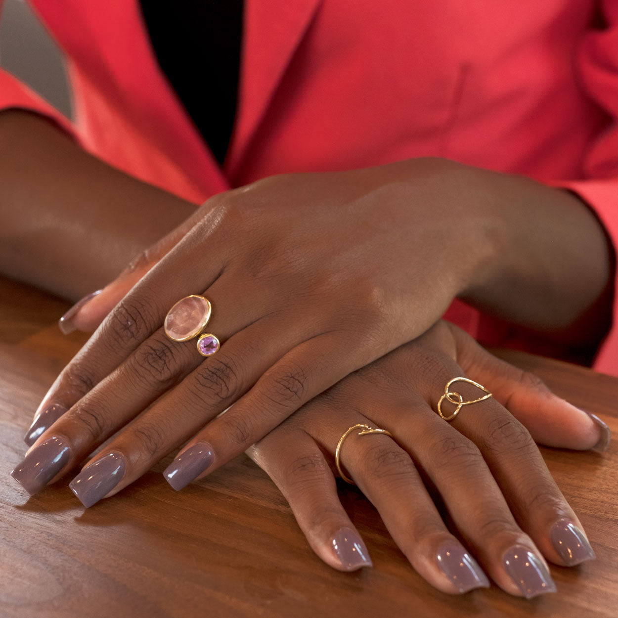 Wave Ring in Vermeil Gold - Summer Feeling