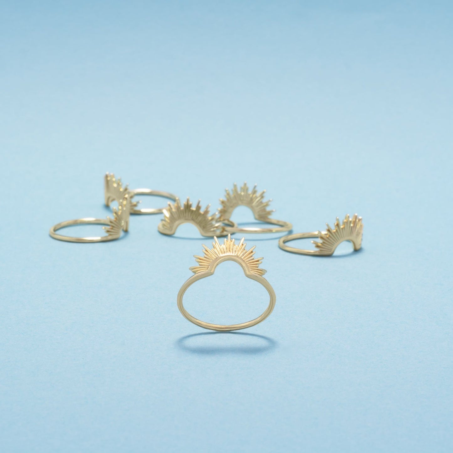 Father Sun Ring in Vermeil Gold