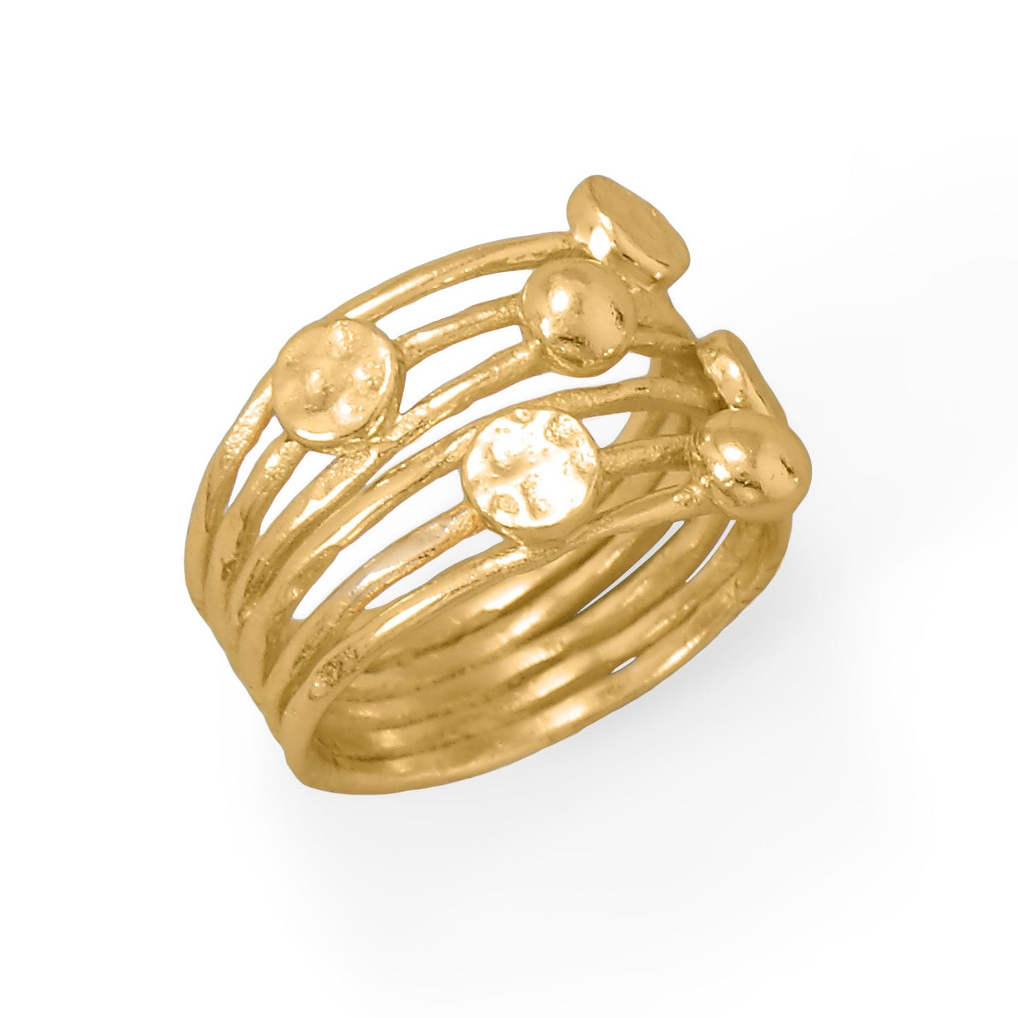 Egyptian Kisses Ring In Vermeil Gold