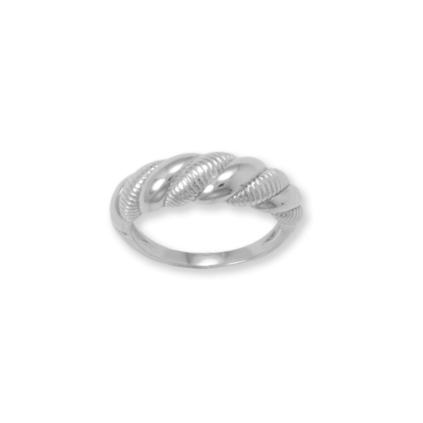 Alternating Dome Twist Ring