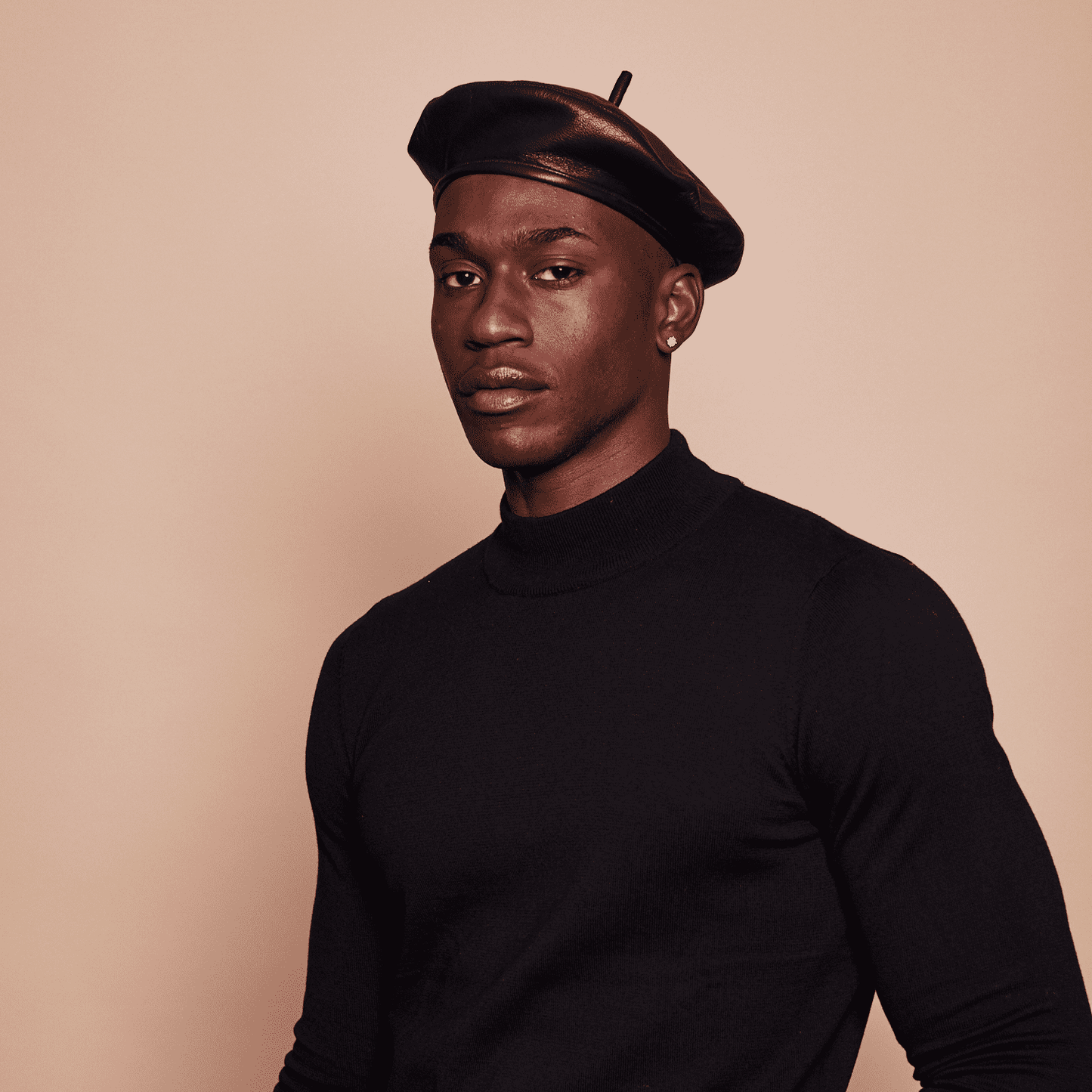 CARTER LEATHER BERET