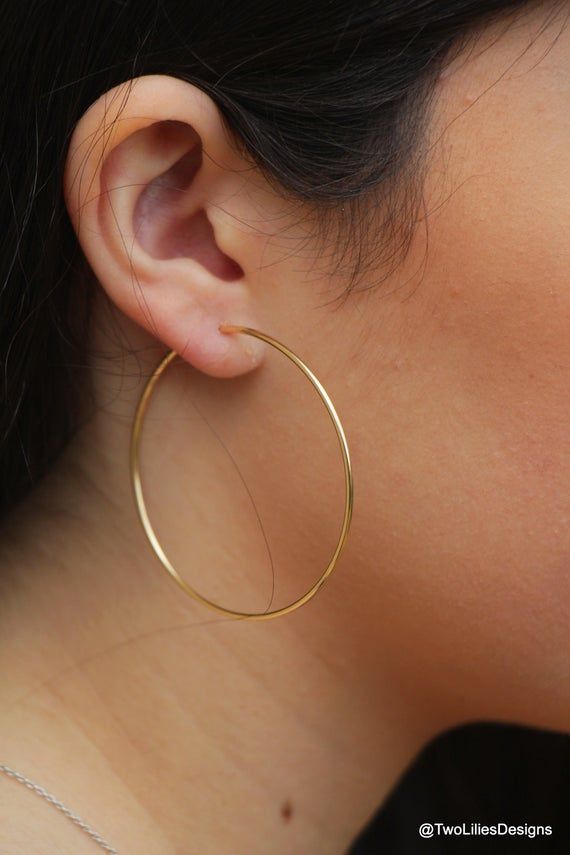 Gold Filled Large Endless Hoop
