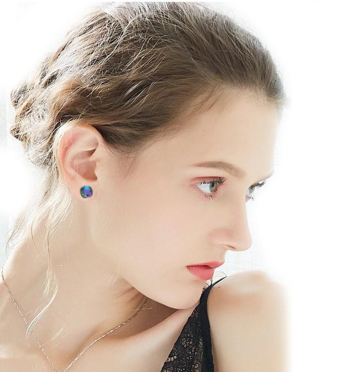Northern Lights Crystal Stud Earrings