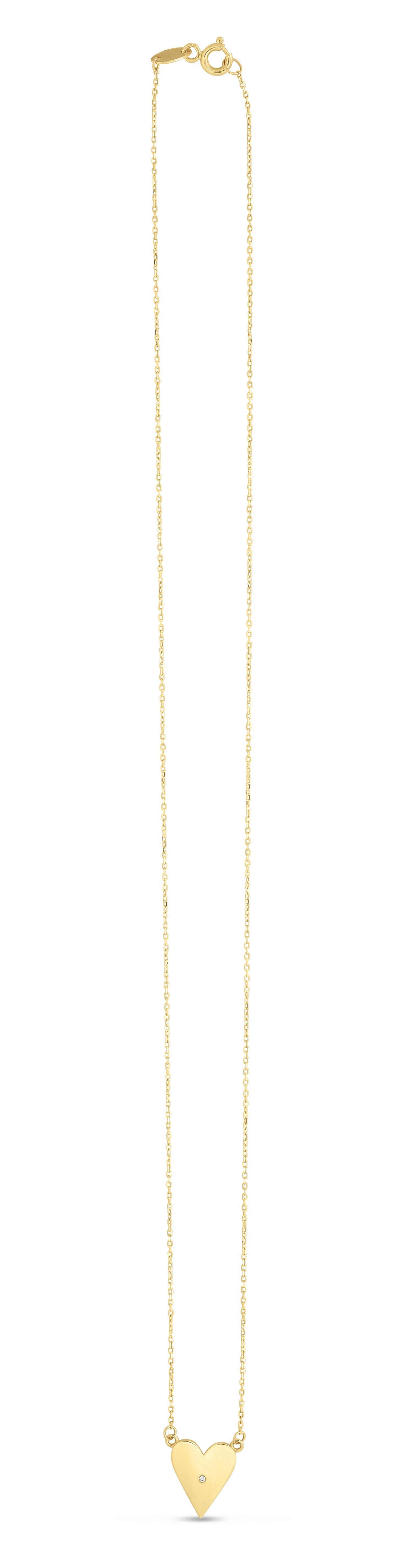 Diamond Heart Necklace 14K Gold