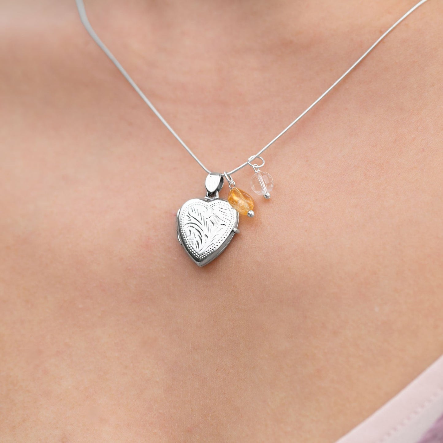 Citrine Stone Charm - November Birthstone