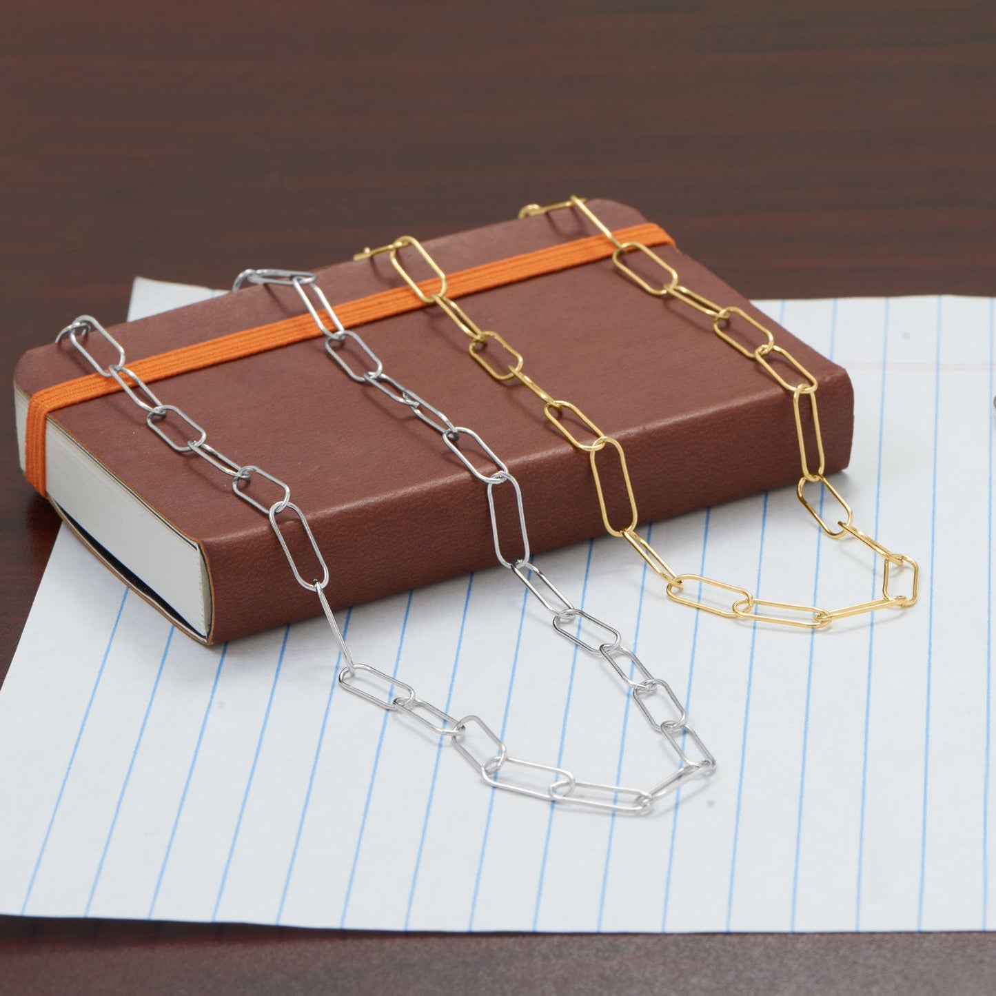 Gold Filled Paperclip Chain Necklace