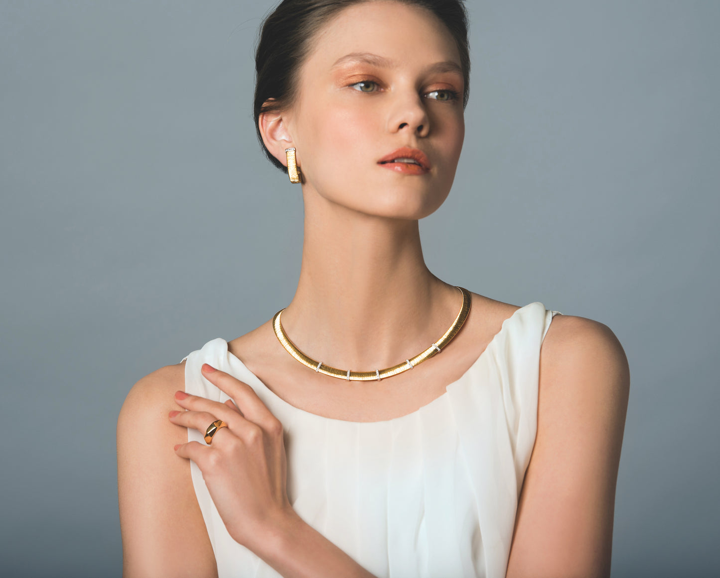 Sculptural Statement Ring 14K Gold