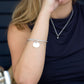 Engravable Tag Bangle Silver Bracelets