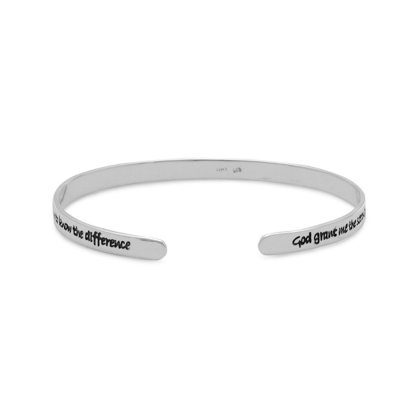 Courage Cuff Silver Bracelet