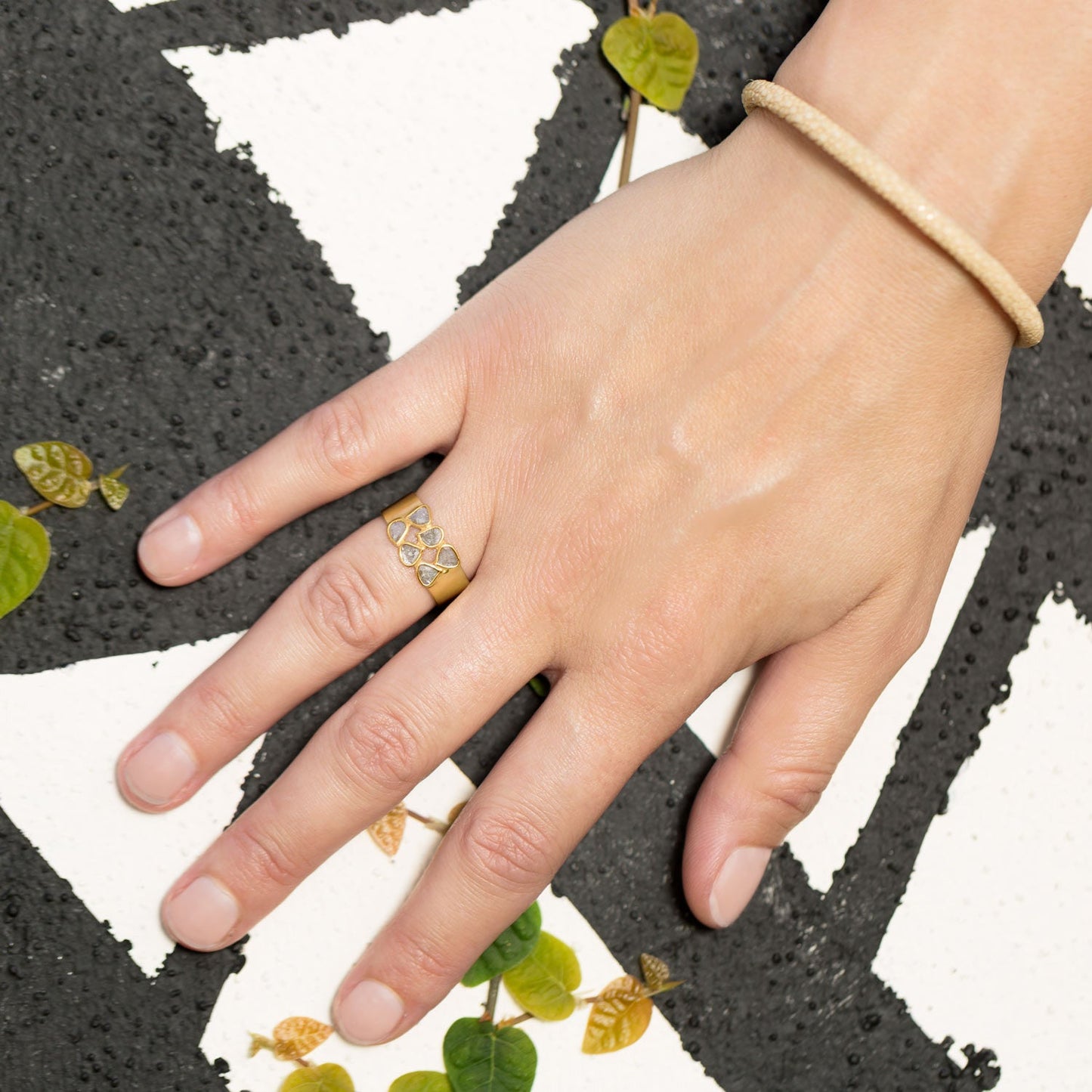 Polki Diamond Band Ring