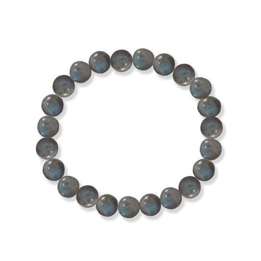 8mm Round Labradorite Stretch Bracelet