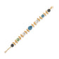Crystal Leaf Bracelet in Vermeil Gold