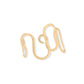 Geometrical Wavy Cuff Bracelet With Stones