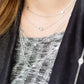 Multi-Layered Graduated CZs Silver Necklace