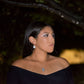 Roman Glass Filigree Drop Silver Earrings