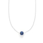 Lapis Lazuli Bead Silver Necklace
