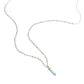 Amazonite Green Pencil Pendant Necklace