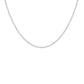 Rhodium Plated 2mm Round CZ Tennis Necklace