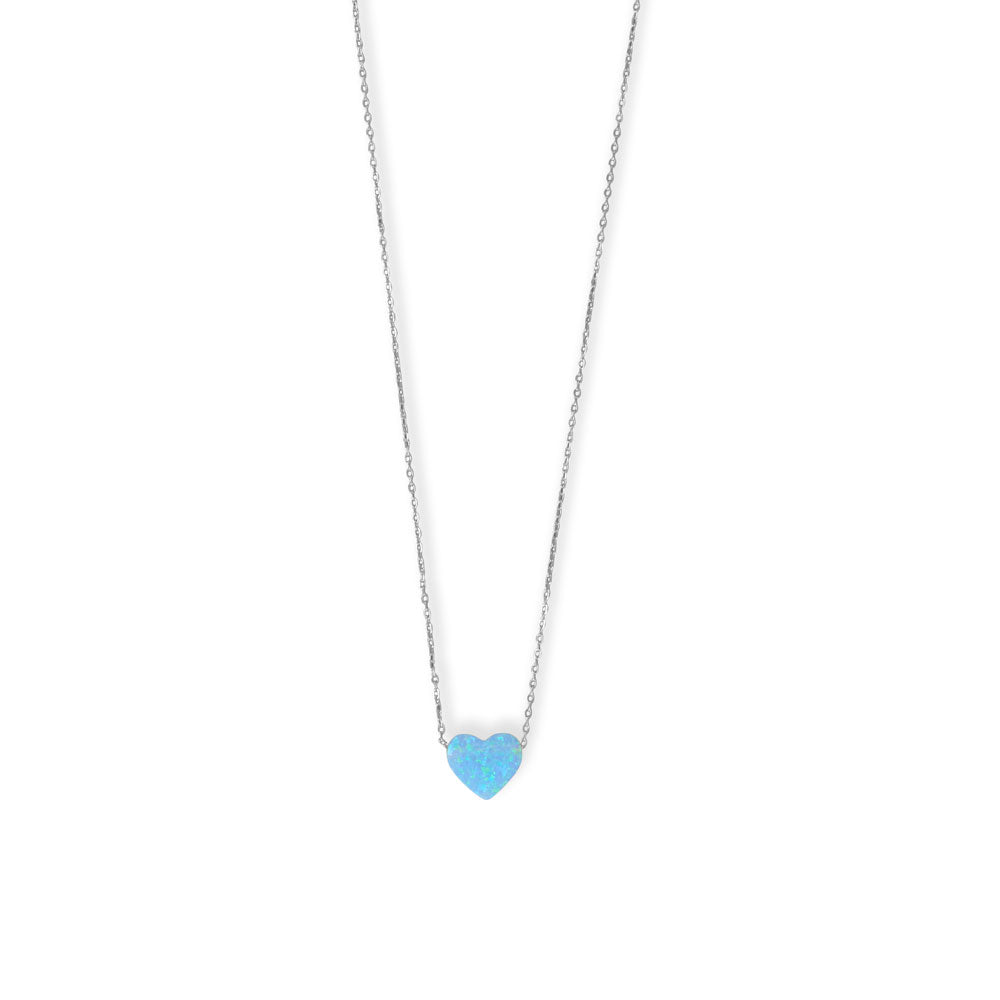 Opal Heart Necklace