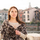 "V" Tassel Drop Necklace In Vermeil Rose Gold