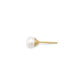 Pearl Stud Earrings In Vermeil Gold