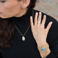 Two Tone Ancient Roman Glass Ring In Vermeil Gold