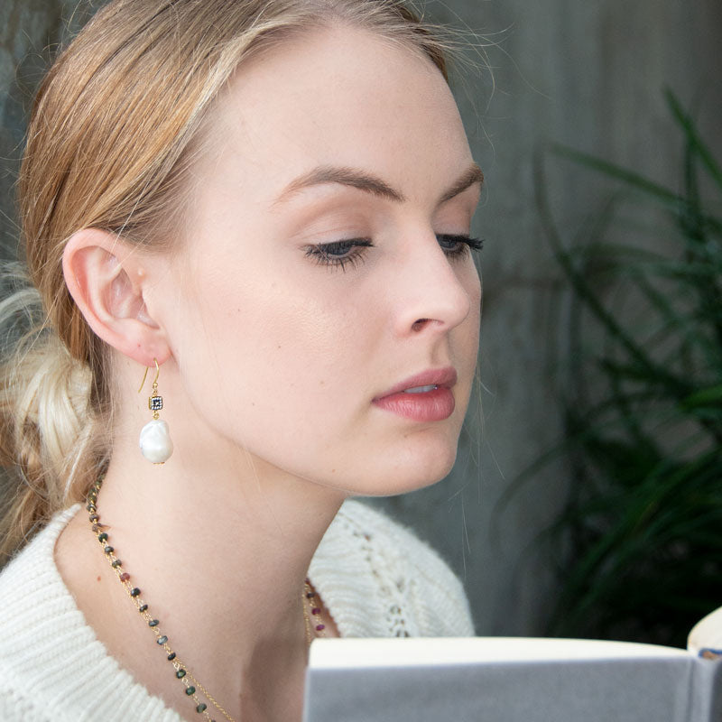 Baroque Pearl Drop Earrings