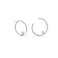 Polished Wrap CZ Post Earring
