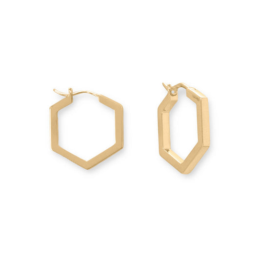 Geometrical Square Hoop Earrings