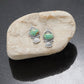 Native American Turquoise and Fan Design Silver Earrings
