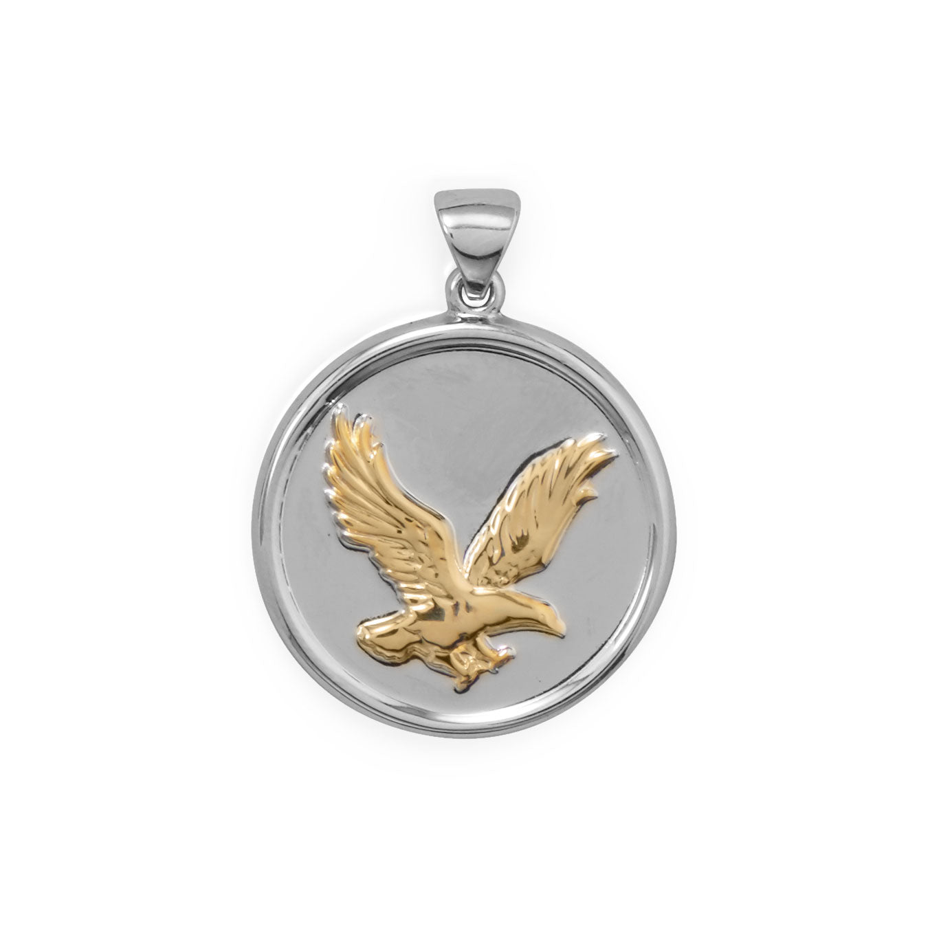 Two Tone Eagle Pendant