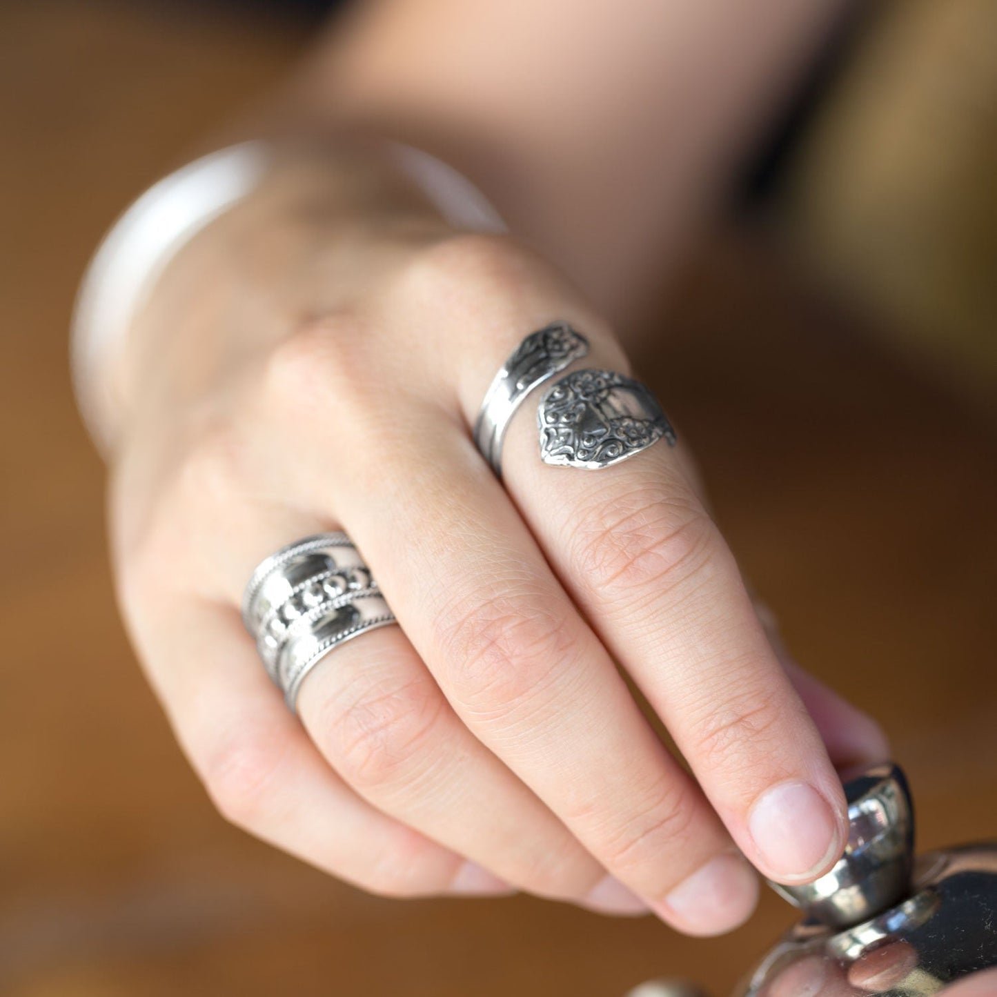 Bold Bali Silver Ring