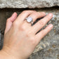 Rainbow Moonstone Silver Ring
