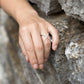 Criss Cross 'X' Silver Ring