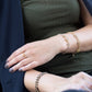 Oval Citrine Tanzanite Charm Bracelet