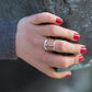 Geometric Silver Ring