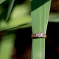 Morganite and White Topaz Ring In Pink Vermeil Gold