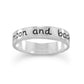 "Love you to the moon and back" Silver Ring
