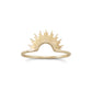 "Shine On!" 14 Karat Gold Plated Sunburst Ring