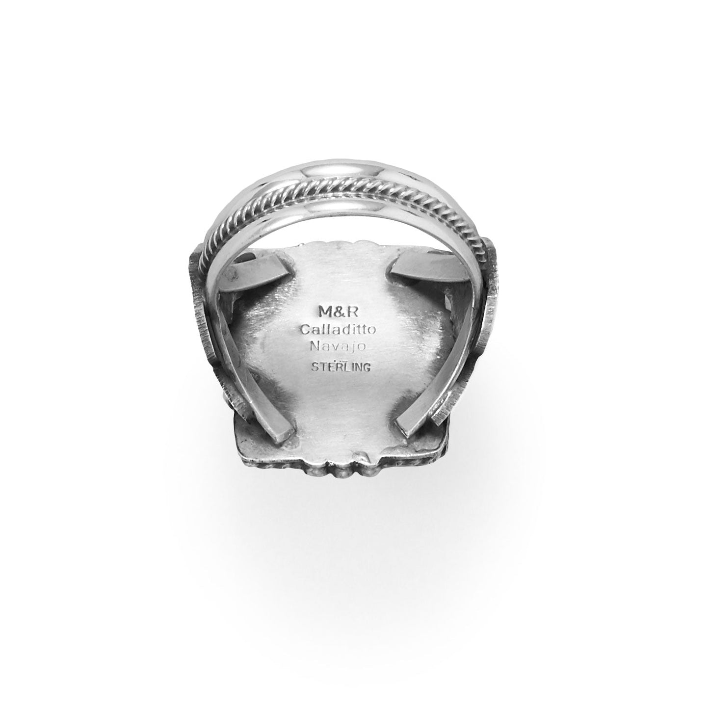 Native American Navajo Men's Silver Ring