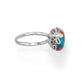 Spiny Oyster Turquoise Silver Ring