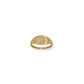 14 Karat Gold Plated Round CZ Star Ring
