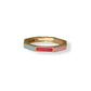 Enamel Octagonal Ring In Vermeil Gold