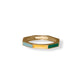 Enamel Octagonal Ring In Vermeil Gold