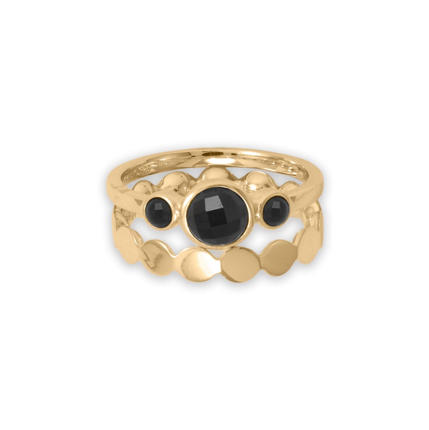 Vermeil Gold Dot Band Ring