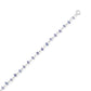 Genuine Tanzanite Silver Anklet
